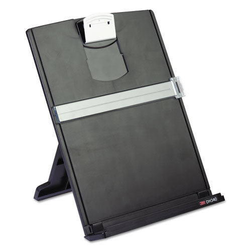 3M™ wholesale. 3M™ Fold-flat Freestanding Desktop Copyholder, Plastic, 150 Sheet Capacity, Black. HSD Wholesale: Janitorial Supplies, Breakroom Supplies, Office Supplies.