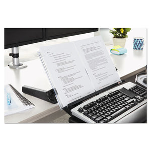 3M™ wholesale. 3M™ In-line Freestanding Copyholder, Plastic, 300 Sheet Capacity, Black-clear. HSD Wholesale: Janitorial Supplies, Breakroom Supplies, Office Supplies.