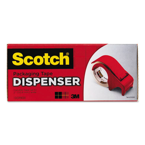 Scotch® wholesale. Scotch™ Compact And Quick Loading Dispenser For Box Sealing Tape, 3" Core, Plastic, Red. HSD Wholesale: Janitorial Supplies, Breakroom Supplies, Office Supplies.