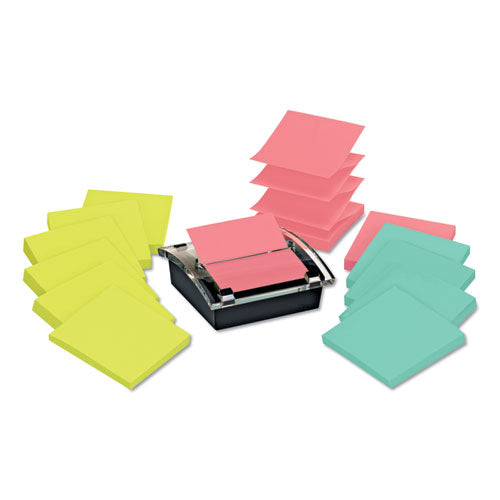 Post-it® Pop-up Notes Super Sticky wholesale. Pop-up Dispenser Value Pack, 3 X 3, Black-clear. HSD Wholesale: Janitorial Supplies, Breakroom Supplies, Office Supplies.