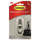 Command™ wholesale. Adhesive Mount Metal Hook, Medium, Brushed Nickel Finish, 1 Hook And 2 Strips-pack. HSD Wholesale: Janitorial Supplies, Breakroom Supplies, Office Supplies.