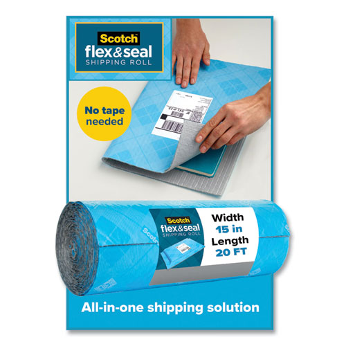 Scotch™ wholesale. Scotch Flex And Seal Shipping Roll, 15" X 20 Ft, Blue-gray. HSD Wholesale: Janitorial Supplies, Breakroom Supplies, Office Supplies.