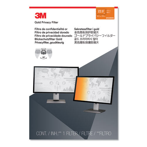 3M™ wholesale. 3M™ Gold Frameless Privacy Filter For 22" Widescreen Monitor, 16:10 Aspect Ratio. HSD Wholesale: Janitorial Supplies, Breakroom Supplies, Office Supplies.
