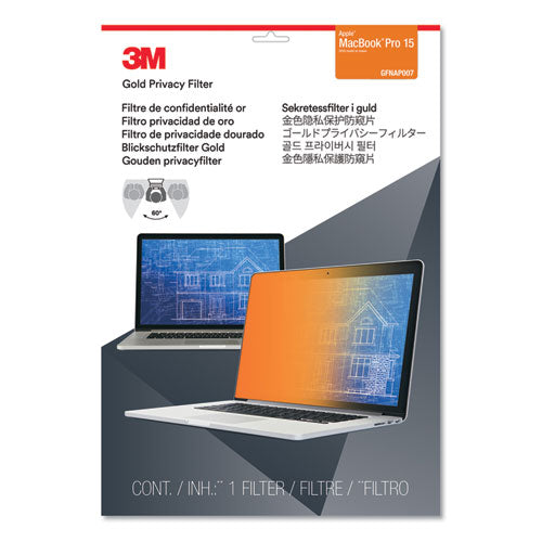 3M™ wholesale. 3M™ Gold Frameless Privacy Filter For 15.4" Widescreen Touch Macbook Pro, 16:10 Aspect Ratio. HSD Wholesale: Janitorial Supplies, Breakroom Supplies, Office Supplies.