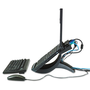 3M™ wholesale. 3M™ Vertical Notebook Computer Riser With Cable Management, 9" X 12" X 6.5" To 9.5", Black-charcoal Gray, Supports 20 Lbs. HSD Wholesale: Janitorial Supplies, Breakroom Supplies, Office Supplies.