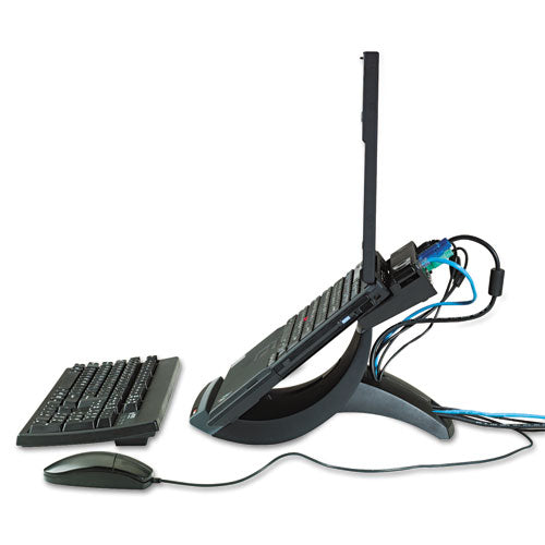 3M™ wholesale. 3M™ Vertical Notebook Computer Riser With Cable Management, 9