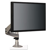 Load image into Gallery viewer, 3M™ wholesale. 3M™ Dual Monitor Swivel Arm, 360 Degree Rotation, +15 Degree--90 Degree Tilt, 180 Degree Pan, Black-gray, Supports 30 Lb. HSD Wholesale: Janitorial Supplies, Breakroom Supplies, Office Supplies.