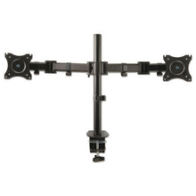 Load image into Gallery viewer, 3M™ wholesale. 3M™ Dual Monitor Mount, For 27&quot; Monitors, 360 Degree Rotation, +45 Degree--45 Degree Tilt, 90 Degree Pan, Black, Supports 20 Lb. HSD Wholesale: Janitorial Supplies, Breakroom Supplies, Office Supplies.