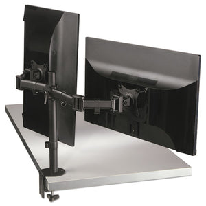 3M™ wholesale. 3M™ Dual Monitor Mount, For 27" Monitors, 360 Degree Rotation, +45 Degree--45 Degree Tilt, 90 Degree Pan, Black, Supports 20 Lb. HSD Wholesale: Janitorial Supplies, Breakroom Supplies, Office Supplies.