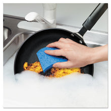 Load image into Gallery viewer, Scotch-Brite® wholesale. Non-scratch Multi-purpose Scrub Sponge, 4 2-5 X 2 3-5, Blue, 3-pack. HSD Wholesale: Janitorial Supplies, Breakroom Supplies, Office Supplies.