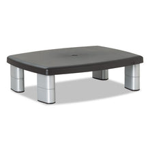 Load image into Gallery viewer, 3M™ wholesale. 3M™ Adjustable Height Monitor Stand, 15&quot; X 12&quot; X 2.63&quot; To 5.78&quot;, Black-silver, Supports 80 Lbs. HSD Wholesale: Janitorial Supplies, Breakroom Supplies, Office Supplies.