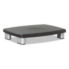 Load image into Gallery viewer, 3M™ wholesale. 3M™ Adjustable Height Monitor Stand, 15&quot; X 12&quot; X 2.63&quot; To 5.78&quot;, Black-silver, Supports 80 Lbs. HSD Wholesale: Janitorial Supplies, Breakroom Supplies, Office Supplies.