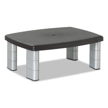 Load image into Gallery viewer, 3M™ wholesale. 3M™ Adjustable Height Monitor Stand, 15&quot; X 12&quot; X 2.63&quot; To 5.78&quot;, Black-silver, Supports 80 Lbs. HSD Wholesale: Janitorial Supplies, Breakroom Supplies, Office Supplies.