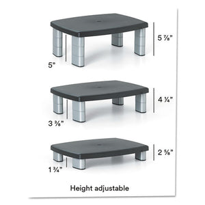 3M™ wholesale. 3M™ Adjustable Height Monitor Stand, 15" X 12" X 2.63" To 5.78", Black-silver, Supports 80 Lbs. HSD Wholesale: Janitorial Supplies, Breakroom Supplies, Office Supplies.