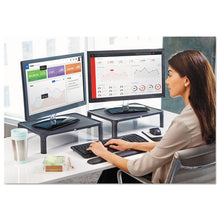 Load image into Gallery viewer, 3M™ wholesale. 3M™ Adjustable Monitor Stand, 16&quot; X 12&quot; X 1.75&quot; To 5.5&quot;, Black, Supports 20 Lbs. HSD Wholesale: Janitorial Supplies, Breakroom Supplies, Office Supplies.