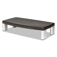 Load image into Gallery viewer, 3M™ wholesale. 3M™ Extra-wide Adjustable Monitor Stand, 20&quot; X 12&quot; X 1&quot; To 5.78&quot;, Silver-black, Supports 40 Lbs. HSD Wholesale: Janitorial Supplies, Breakroom Supplies, Office Supplies.