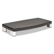 Load image into Gallery viewer, 3M™ wholesale. 3M™ Extra-wide Adjustable Monitor Stand, 20&quot; X 12&quot; X 1&quot; To 5.78&quot;, Silver-black, Supports 40 Lbs. HSD Wholesale: Janitorial Supplies, Breakroom Supplies, Office Supplies.