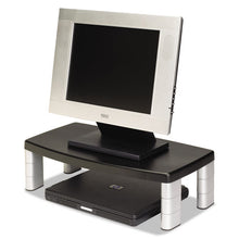 Load image into Gallery viewer, 3M™ wholesale. 3M™ Extra-wide Adjustable Monitor Stand, 20&quot; X 12&quot; X 1&quot; To 5.78&quot;, Silver-black, Supports 40 Lbs. HSD Wholesale: Janitorial Supplies, Breakroom Supplies, Office Supplies.