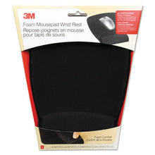 Load image into Gallery viewer, 3M™ wholesale. 3M™ Antimicrobial Foam Mouse Pad Wrist Rest, Nonskid Base, Black. HSD Wholesale: Janitorial Supplies, Breakroom Supplies, Office Supplies.