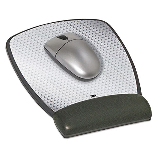 3M™ wholesale. 3M™ Precise Leatherette Mouse Pad W-standard Wrist Rest, 6-3-4 X 8-3-5, Black. HSD Wholesale: Janitorial Supplies, Breakroom Supplies, Office Supplies.