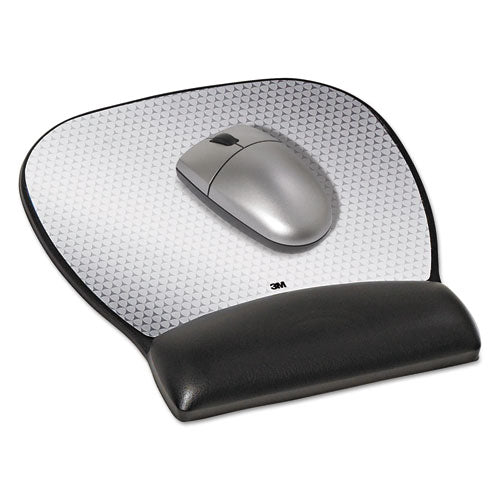 3M™ wholesale. 3M™ Precise Leatherette Mouse Pad W-wrist Rest, Nonskid Base, 8-3-4 X 9-1-4, Black. HSD Wholesale: Janitorial Supplies, Breakroom Supplies, Office Supplies.