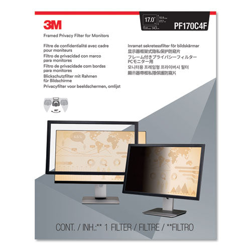 3M™ wholesale. 3M™ Framed Desktop Monitor Privacy Filter For 15"-17" Lcd-crt. HSD Wholesale: Janitorial Supplies, Breakroom Supplies, Office Supplies.