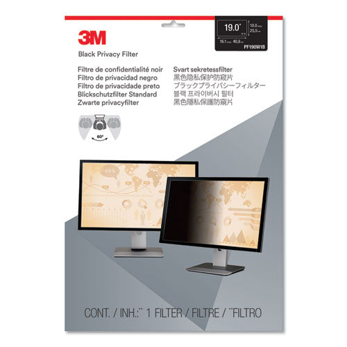 3M™ wholesale. 3M™ Frameless Blackout Privacy Filter For 19" Widescreen Monitor, 16:10 Aspect Ratio. HSD Wholesale: Janitorial Supplies, Breakroom Supplies, Office Supplies.