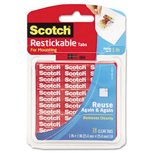 Load image into Gallery viewer, Scotch® wholesale. Scotch™ Restickable Mounting Tabs, 1&quot; X 1&quot;, 18-pack. HSD Wholesale: Janitorial Supplies, Breakroom Supplies, Office Supplies.