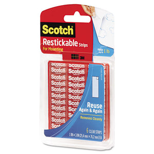 Scotch® wholesale. Scotch™ Restickable Mounting Tabs, 1" X 3", Clear, 6-pack. HSD Wholesale: Janitorial Supplies, Breakroom Supplies, Office Supplies.