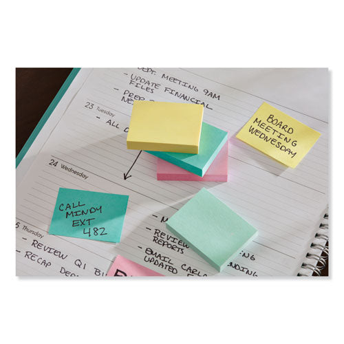 Post-it® Pop-up Notes wholesale. Original Pop-up Refill, 3 X 3, Marseille Collection, 100 Sheets-pad, 18 Pads-pack. HSD Wholesale: Janitorial Supplies, Breakroom Supplies, Office Supplies.