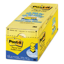 Load image into Gallery viewer, Post-it® Pop-up Notes wholesale. Original Canary Yellow Pop-up Refill Cabinet Pack, 3 X 3, 90-sheet, 18-pack. HSD Wholesale: Janitorial Supplies, Breakroom Supplies, Office Supplies.