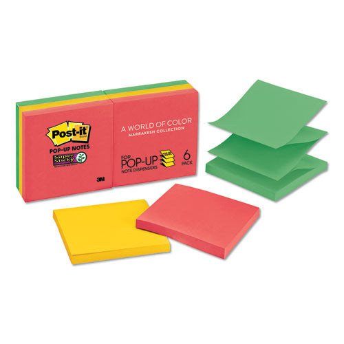 Post-it® Pop-up Notes Super Sticky wholesale. Pop-up 3 X 3 Note Refill, Marrakesh, 90 Notes-pad, 6 Pads-pack. HSD Wholesale: Janitorial Supplies, Breakroom Supplies, Office Supplies.
