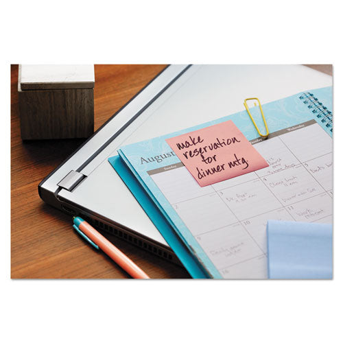 Post-it® Greener Notes wholesale. Recycled Pop-up Notes, 3 X 3, Assorted Helsinki Colors, 100-sheet, 6-pack. HSD Wholesale: Janitorial Supplies, Breakroom Supplies, Office Supplies.