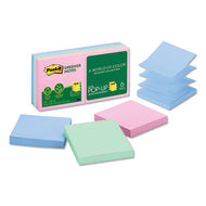 Post-it® Greener Notes wholesale. Recycled Pop-up Notes, 3 X 3, Assorted Helsinki Colors, 100-sheet, 6-pack. HSD Wholesale: Janitorial Supplies, Breakroom Supplies, Office Supplies.