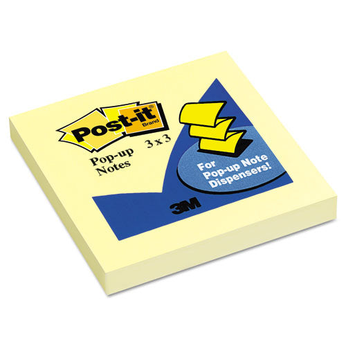 Post-it® Pop-up Notes wholesale. Original Canary Yellow Pop-up Refill, 3 X 3, 12-pack. HSD Wholesale: Janitorial Supplies, Breakroom Supplies, Office Supplies.