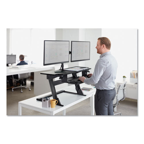 3M™ wholesale. 3M™ Precision Standing Desk, 42" X 23.2" X 6.2" To 20", Black. HSD Wholesale: Janitorial Supplies, Breakroom Supplies, Office Supplies.