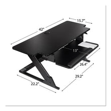 Load image into Gallery viewer, 3M™ wholesale. 3M™ Precision Standing Desk, 42&quot; X 23.2&quot; X 6.2&quot; To 20&quot;, Black. HSD Wholesale: Janitorial Supplies, Breakroom Supplies, Office Supplies.