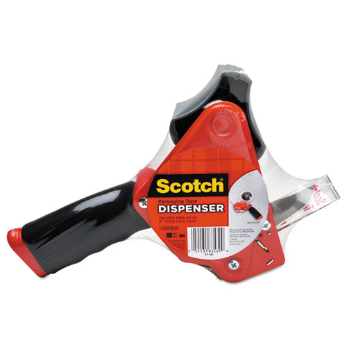 Scotch® wholesale. Scotch™ Pistol Grip Packaging Tape Dispenser, 3" Core, Metal, Red. HSD Wholesale: Janitorial Supplies, Breakroom Supplies, Office Supplies.