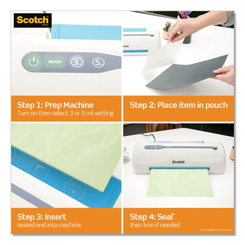 Scotch™ wholesale. Scotch Laminating Pouches, 3 Mil, 9" X 11.5", Gloss Clear, 20-pack. HSD Wholesale: Janitorial Supplies, Breakroom Supplies, Office Supplies.