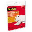 Scotch™ wholesale. Scotch Laminating Pouches, 5 Mil, 5.38" X 3.75", Gloss Clear, 20-pack. HSD Wholesale: Janitorial Supplies, Breakroom Supplies, Office Supplies.
