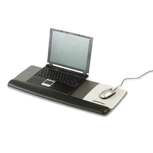 Load image into Gallery viewer, 3M™ wholesale. 3M™ Antimicrobial Gel Mouse Pad-keyboard Wrist Rest Platform, Black-silver. HSD Wholesale: Janitorial Supplies, Breakroom Supplies, Office Supplies.