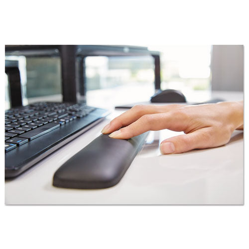 3M™ wholesale. 3M™ Gel Wrist Rest For Keyboards, 19"x 2" X 3-4", Solid Color. HSD Wholesale: Janitorial Supplies, Breakroom Supplies, Office Supplies.