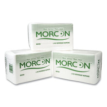 Load image into Gallery viewer, Morcon Tissue wholesale. Morcon Tissue Morsoft Beverage Napkins, 9 X 9-4, White, 500-pack, 8 Packs-carton. HSD Wholesale: Janitorial Supplies, Breakroom Supplies, Office Supplies.