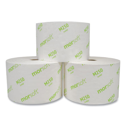 Morcon Tissue wholesale. Morcon Tissue Small Core Bath Tissue, Septic Safe, 2-ply, White, 1250-roll, 24 Rolls-carton. HSD Wholesale: Janitorial Supplies, Breakroom Supplies, Office Supplies.