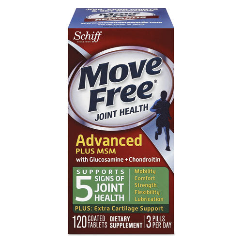 Move Free® wholesale. Move Free Advanced Plus Msm Joint Health Tablet, 120 Count. HSD Wholesale: Janitorial Supplies, Breakroom Supplies, Office Supplies.