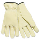 MCR™ Safety wholesale. Full Leather Cow Grain Driver Gloves, Tan, Large, 12 Pairs. HSD Wholesale: Janitorial Supplies, Breakroom Supplies, Office Supplies.