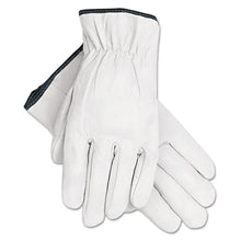 Load image into Gallery viewer, MCR™ Safety wholesale. Grain Goatskin Driver Gloves, White, X-large, 12 Pairs. HSD Wholesale: Janitorial Supplies, Breakroom Supplies, Office Supplies.