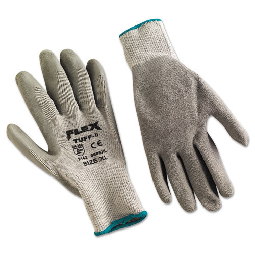 MCR™ Safety wholesale. Flextuff Latex Dipped Gloves, Gray, X-large, 12 Pairs. HSD Wholesale: Janitorial Supplies, Breakroom Supplies, Office Supplies.