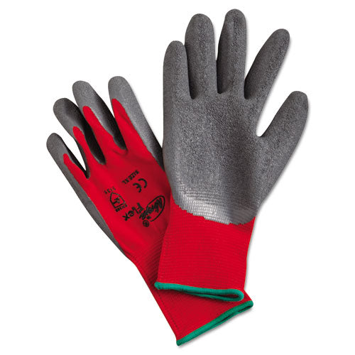 MCR™ Safety wholesale. Ninja Flex Latex-coated-palm Gloves, Nylon Shell, X-large, Red-gray. HSD Wholesale: Janitorial Supplies, Breakroom Supplies, Office Supplies.