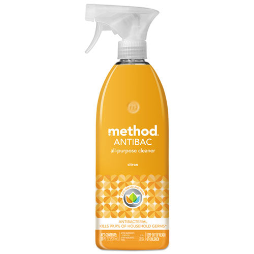 Method® wholesale. Method Antibac All-purpose Cleaner, Citron Scent, 28 Oz Spray Bottle. HSD Wholesale: Janitorial Supplies, Breakroom Supplies, Office Supplies.